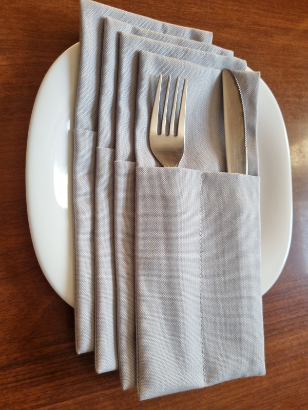 Конверты для сервировки Серые 4 шт. Конверты для сервировки Серые 4 шт.