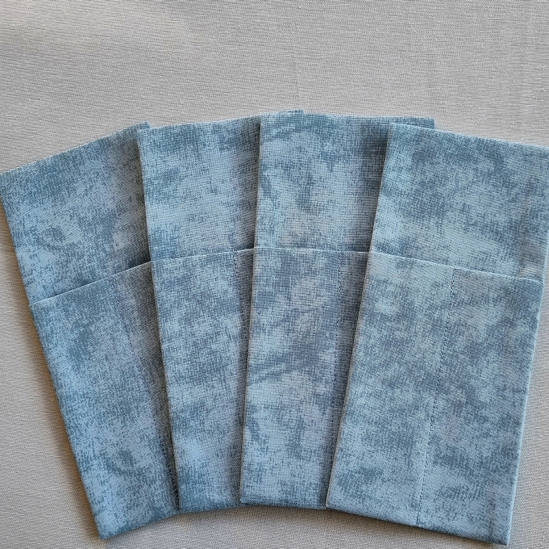 Конверты для сервировки мрамор бирюза 4 шт. Конверты для сервировки мрамор бирюза 4 шт.