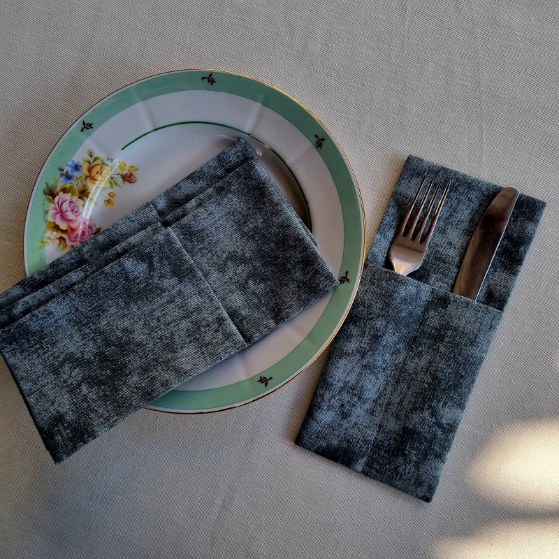 Конверты для сервировки мрамор зел 4 шт.