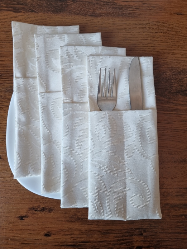 Конверты для сервировки Ричард молочные 4 шт. Конверты для сервировки Ричард молочные 4 шт.