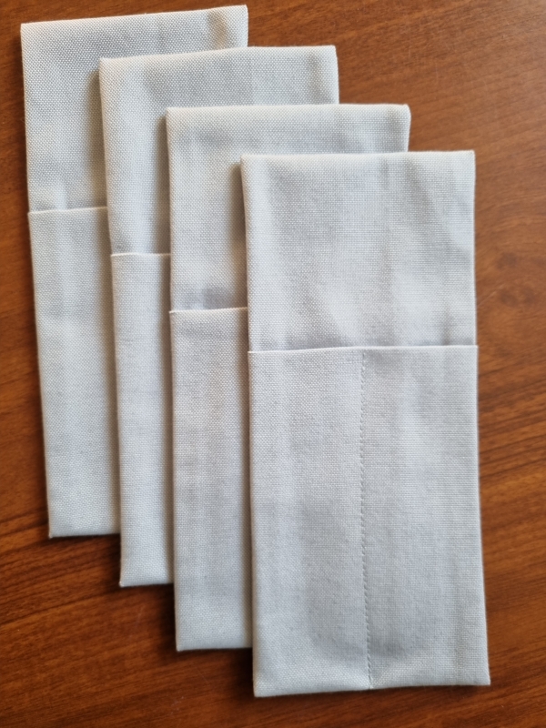 Конверты для сервировки Серые 4 шт. Конверты для сервировки Серые 4 шт.