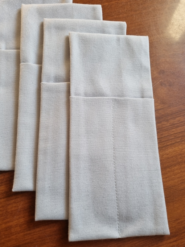 Конверты для сервировки Серые 4 шт. Конверты для сервировки Серые 4 шт.