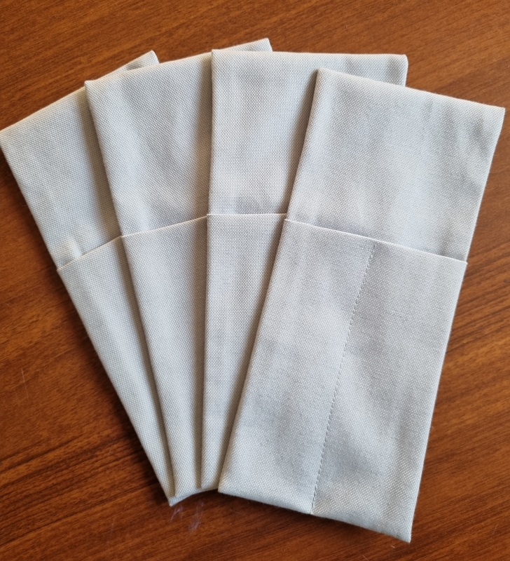 Конверты для сервировки Серые 4 шт. Конверты для сервировки Серые 4 шт.