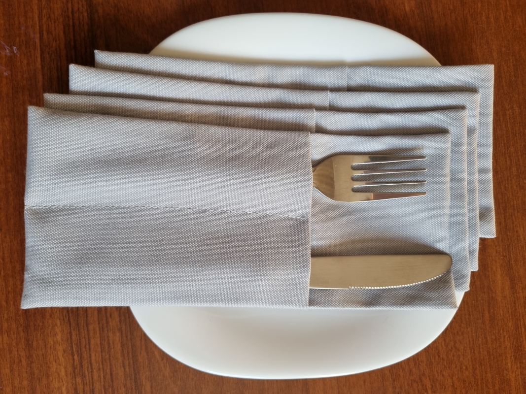 Конверты для сервировки Серые 4 шт. Конверты для сервировки Серые 4 шт.