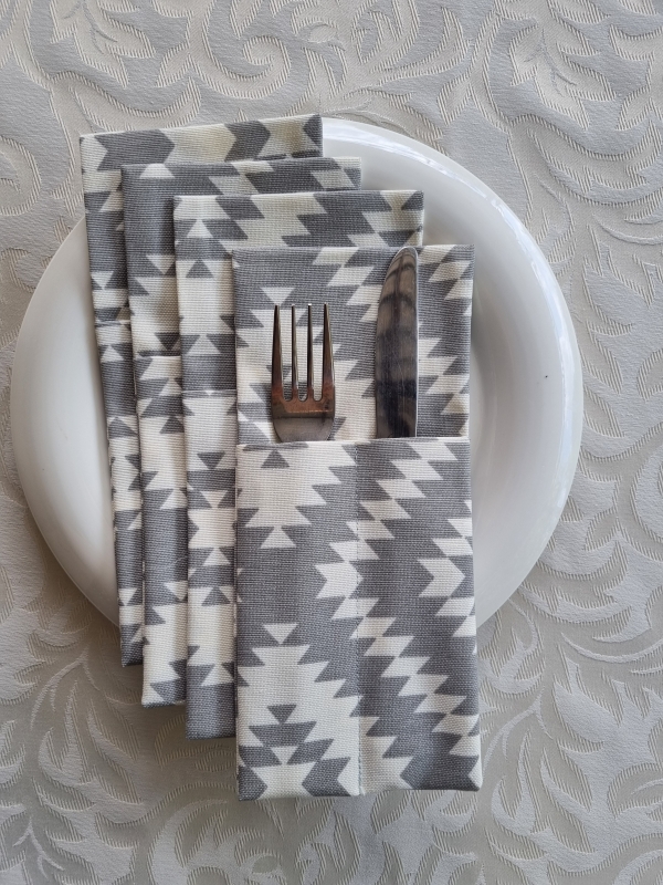 Конверты для сервировки Геометрия 4 шт. Конверты для сервировки Геометрия 4 шт.