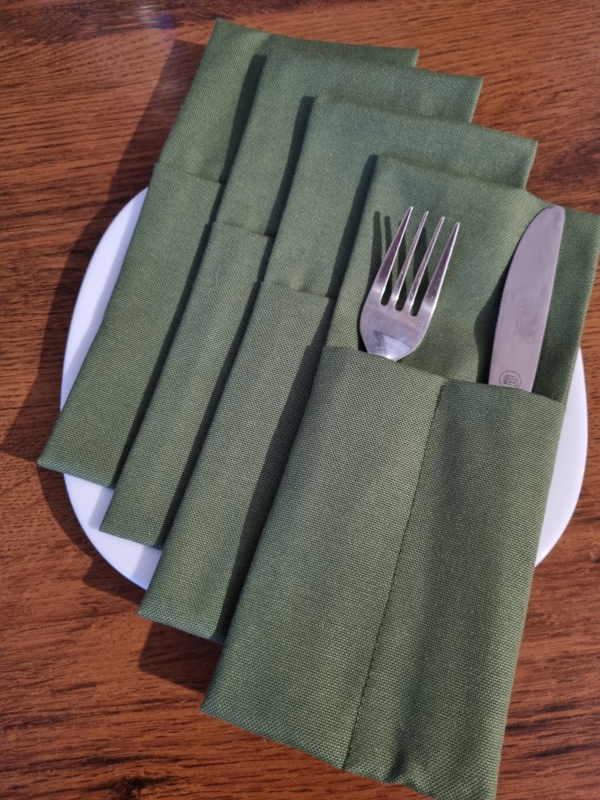 Конверты для сервировки зеленые 4 шт. Конверты для сервировки зеленые 4 шт.