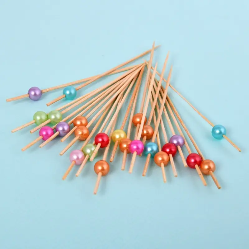 Шпажки для канапе Яркие бусинки набор 24 шт Шпажки для канапе Яркие бусинки набор 24 шт
