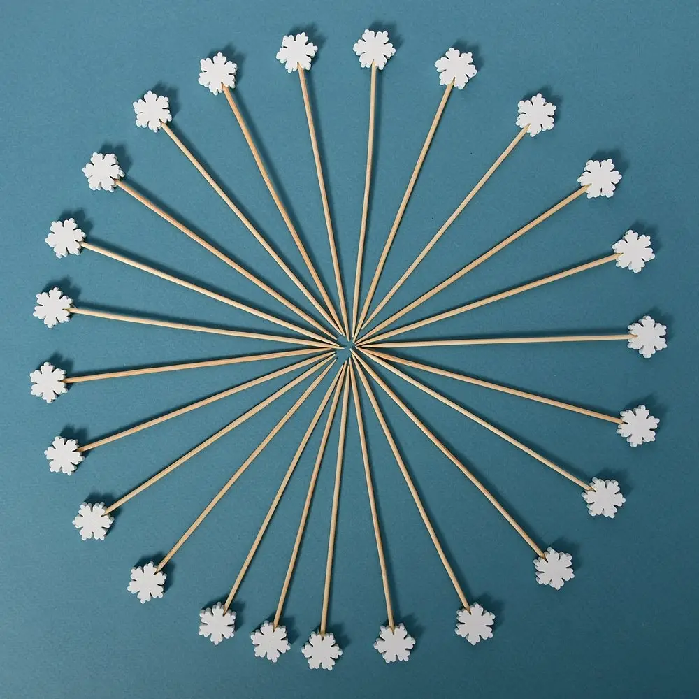 Шпажки для канапе Снежинки 24 шт Шпажки для канапе Снежинки 24 шт