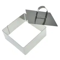 Кулинарная форма "Квадрат" с крышкой-прессом, 10х10х4см