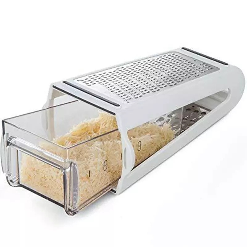 Двусторонняя терка для овощей с контейнером Двусторонняя терка для овощей с контейнером