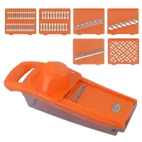 Терка с 6 насадками держателем и контейнером