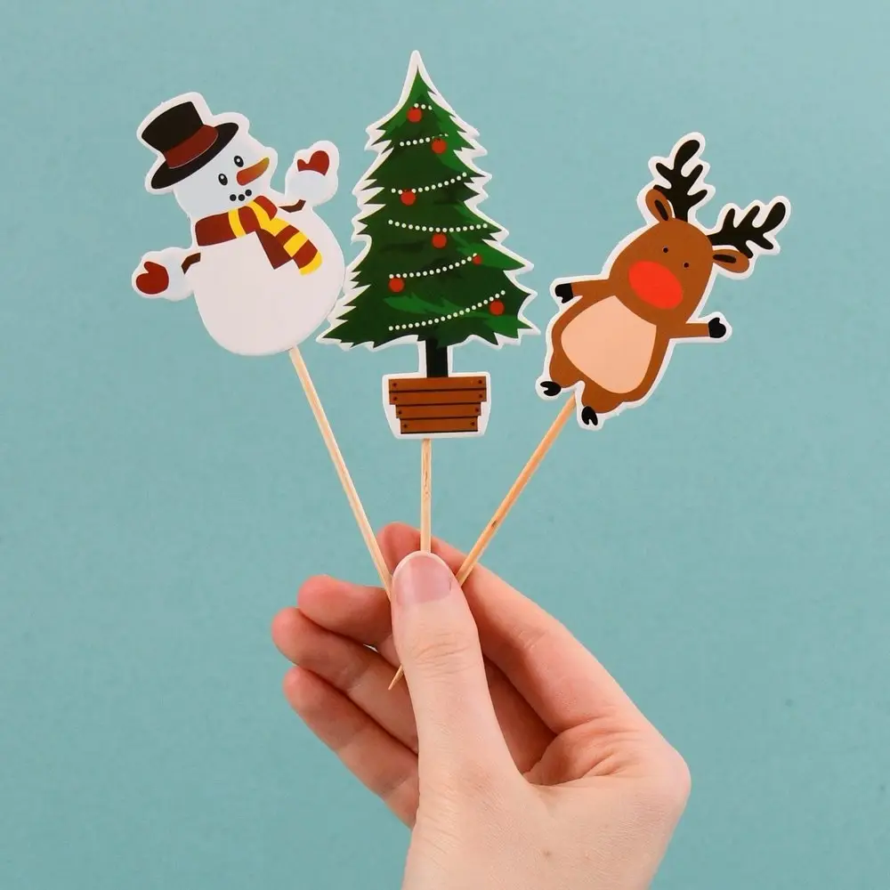 Шпажки для канапе С Новым годом 6 шт Шпажки для канапе С Новым годом 6 шт