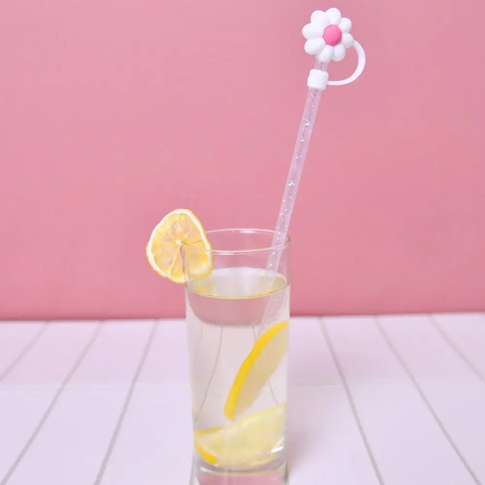 Колпачки для коктейльных трубочек Цветочки 4 шт Колпачки для коктейльных трубочек Цветочки 4 шт