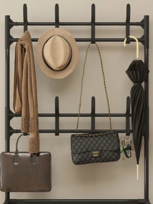 Обувница полка - вешалка напольная для прихожей четырехъярусная Обувница полка - вешалка напольная для прихожей четырехъярусная