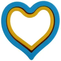 Форма для печенья, набор 2 шт, "Сердечный дуэт" Форма для печенья, набор 2 шт, "Сердечный дуэт"