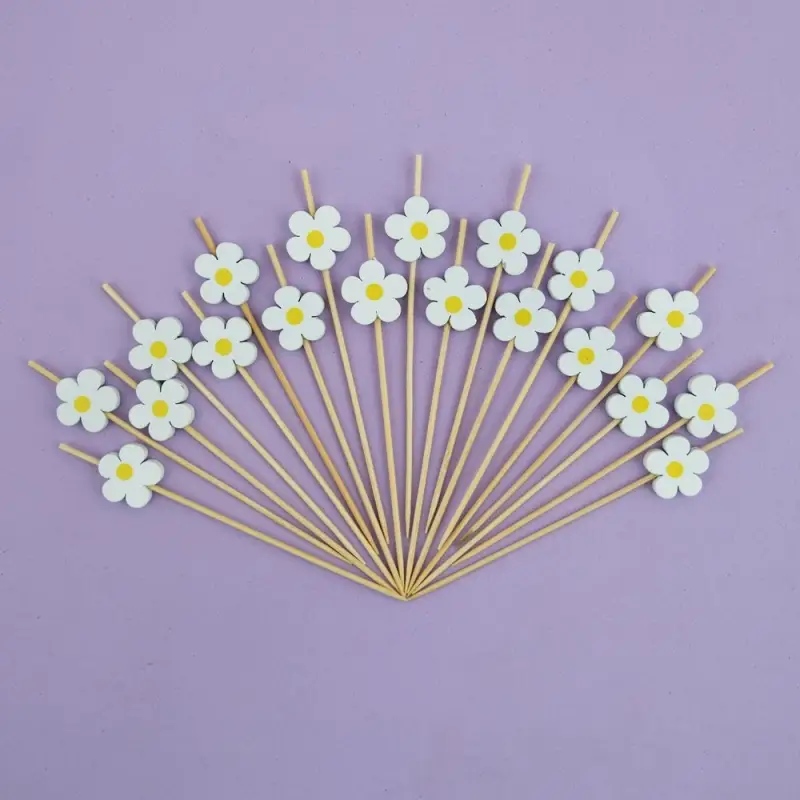 Шпажки для канапе Ромашки 24 шт Шпажки для канапе Ромашки 24 шт