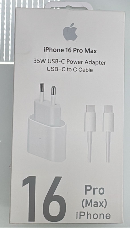 Адаптер зарядки iPhone на 35W с кабелем Type C - Type C Адаптер зарядки iPhone на 35W с кабелем Type C - Type C