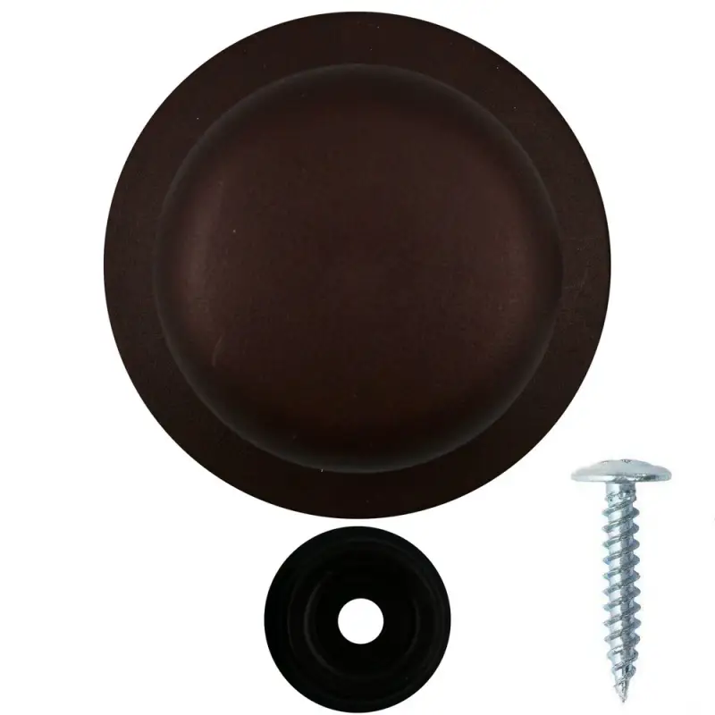 Ручка для крышки с саморезом коричневая диаметр 6 см Ручка для крышки с саморезом коричневая диаметр 6 см