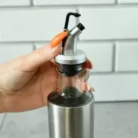 Бутылка для масла с дозатором Металлик объем 300 мл Бутылка для масла с дозатором Металлик объем 300 мл