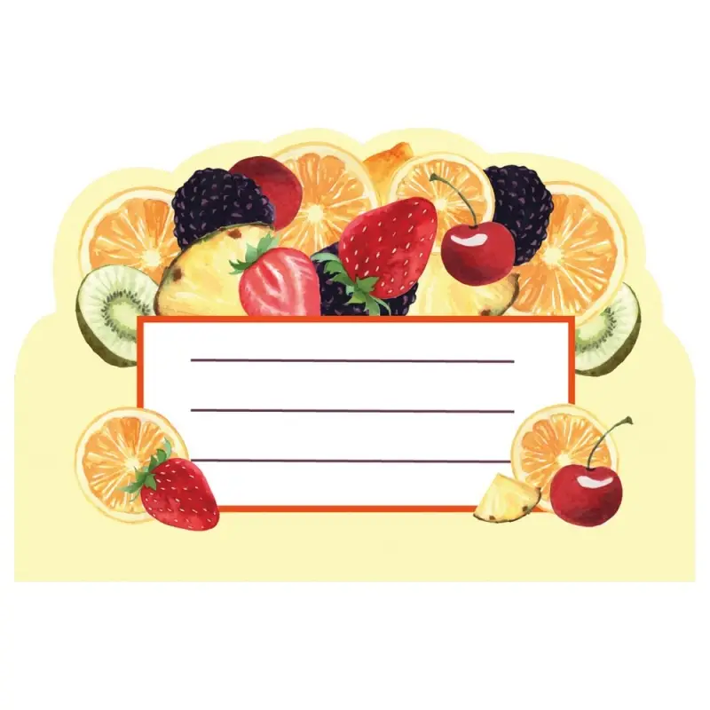 Наклейки на банки с консервацией Бабушкин урожай 45 шт