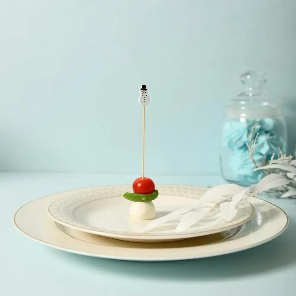 Шпажки для канапе Снеговики 24 шт Шпажки для канапе Снеговики 24 шт