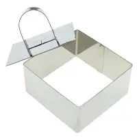 Кулинарная форма "Квадрат" с крышкой-прессом