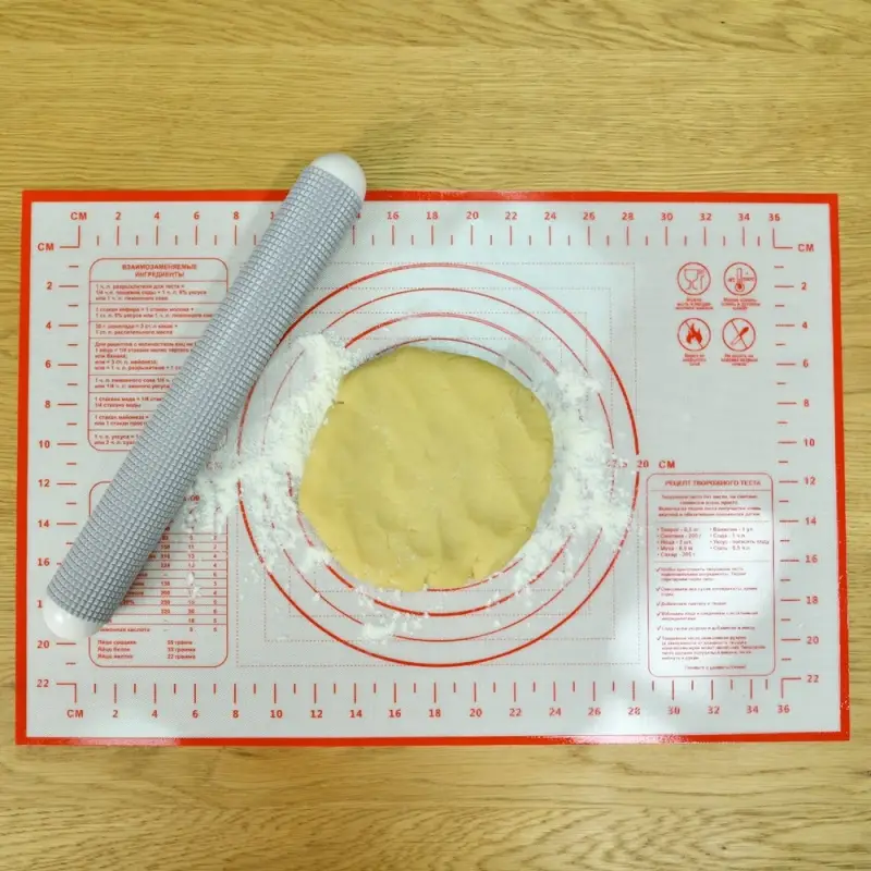 Коврик для выпечки с разметкой 40х30 см Коврик для выпечки с разметкой 40х30 см