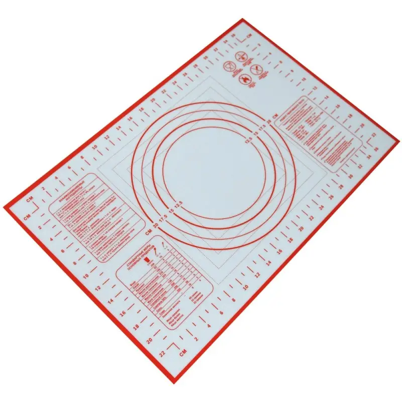 Коврик для выпечки с разметкой 40х30 см Коврик для выпечки с разметкой 40х30 см