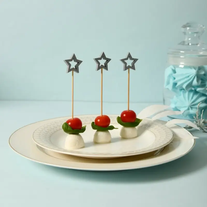 Шпажки для канапе Звездочет серебро набор 24 шт Шпажки для канапе Звездочет серебро набор 24 шт