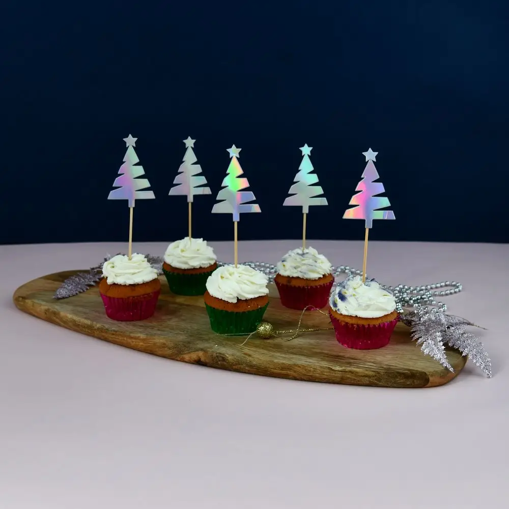 Топпер для украшения Ель колор набор 5 шт Топпер для украшения Ель колор набор 5 шт