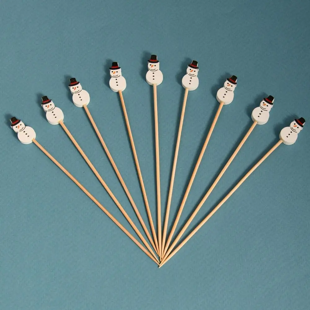 Шпажки для канапе Снеговики 24 шт Шпажки для канапе Снеговики 24 шт