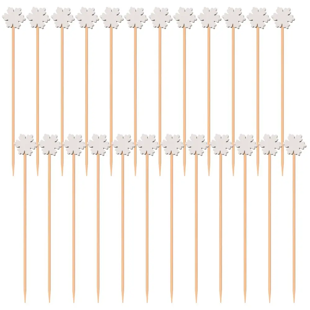 Шпажки для канапе Снежинки 24 шт Шпажки для канапе Снежинки 24 шт