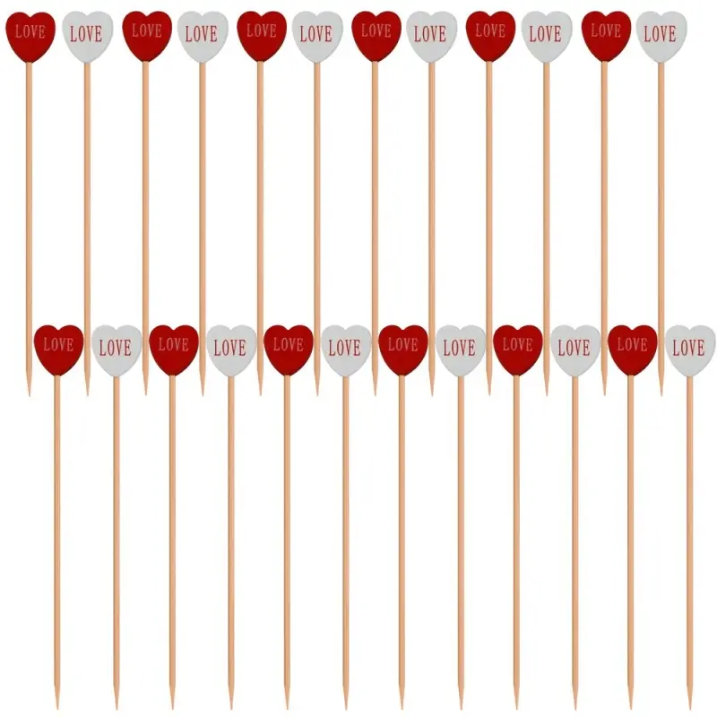 Шпажки для канапе Сердце 24 шт Шпажки для канапе Сердце 24 шт