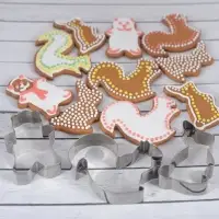 Форма для печенья, набор 3 шт, "Пушистая компания"