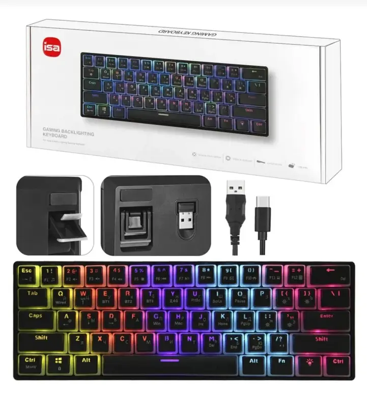 Клавиатура механическая игровая с подсветкой ISA Клавиатура механическая игровая с подсветкой ISA