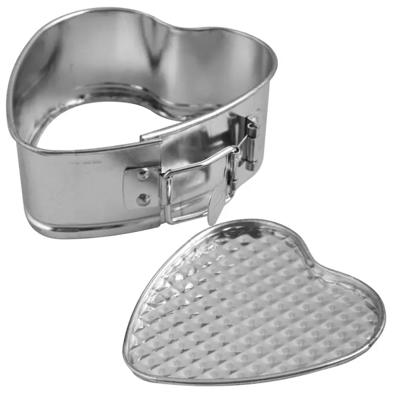 Кулинарная форма для выпечки "Сердце", разъемная, 10,5х10,5х4,5 см