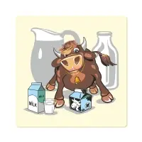 Подставка под горячее Забавный бычок 14х14см (ассортимент) Подставка под горячее Забавный бычок 14х14см (ассортимент)