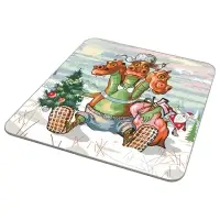 Доска разделочная Дракон весельчак 18х18 см (ассортимент) Доска разделочная Дракон весельчак 18х18 см (ассортимент)