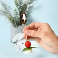 Шпажки для канапе Новогодняя ель 24 шт