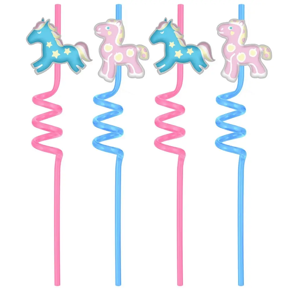 Трубочки для коктейля Лошадки 4 шт Трубочки для коктейля Лошадки 4 шт