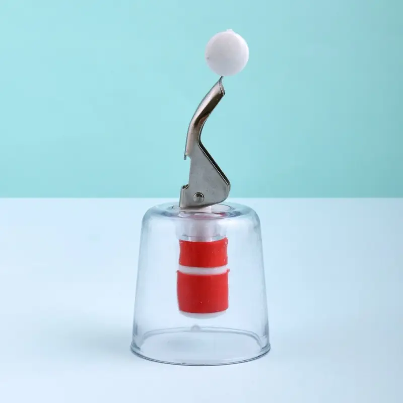 Пробка для бутылки с зажимом Стаканчик Пробка для бутылки с зажимом Стаканчик