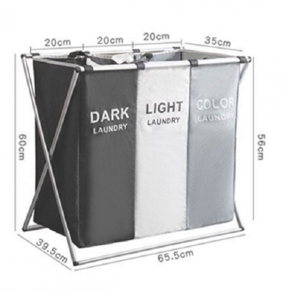Корзина для белья с сортировкой по цвету Корзина для белья с сортировкой по цвету