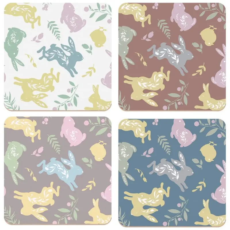 Подставка под горячее Пасхальные зайцы 14х14 см (ассортимент) Подставка под горячее Пасхальные зайцы 14х14 см (ассортимент)