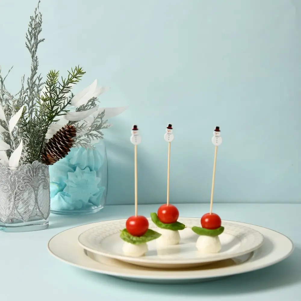 Шпажки для канапе Снеговики 24 шт Шпажки для канапе Снеговики 24 шт