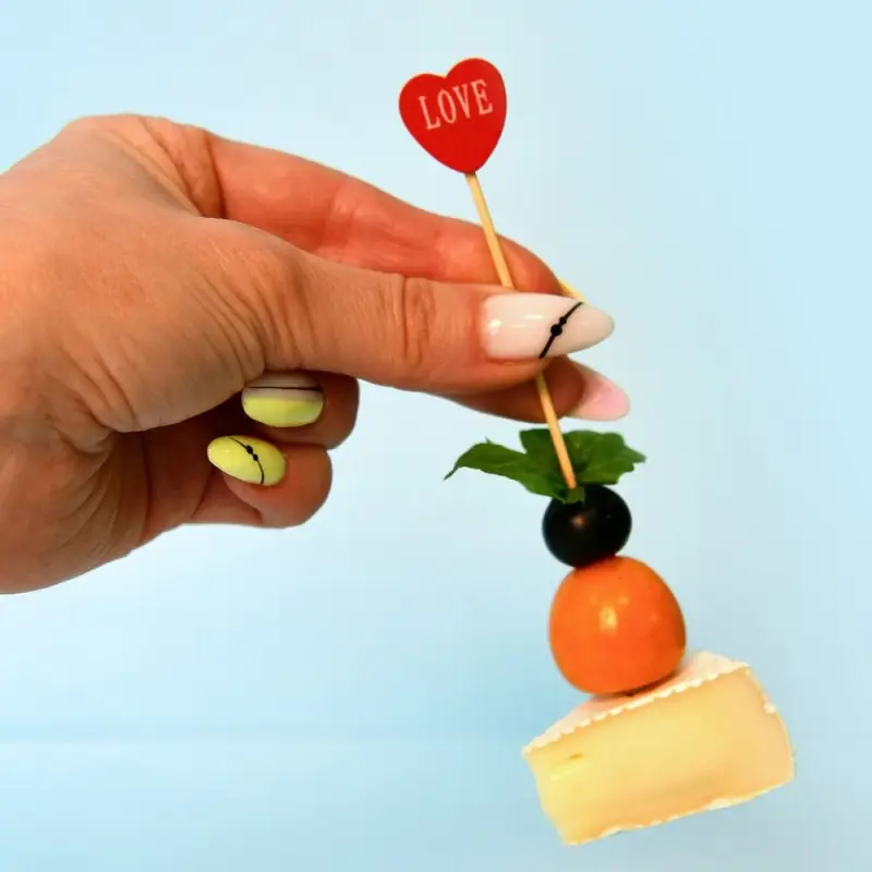 Шпажки для канапе Сердце 24 шт Шпажки для канапе Сердце 24 шт