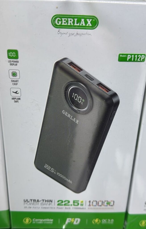 Повербанк Gerlax Р112Р 10000 Mah черный Повербанк Gerlax Р112Р 10000 Mah черный