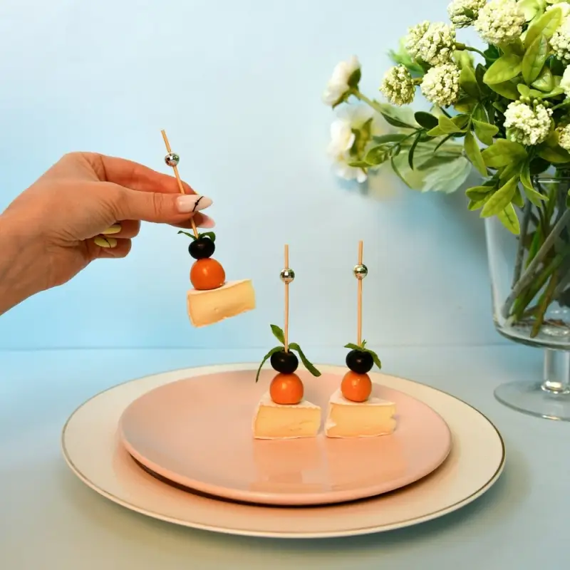 Шпажки для канапе Диско шар серебро 24 шт Шпажки для канапе Диско шар серебро 24 шт