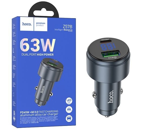 Автомобильная зарядка HOCO Z57B с проводами Автомобильная зарядка HOCO Z57B с проводами