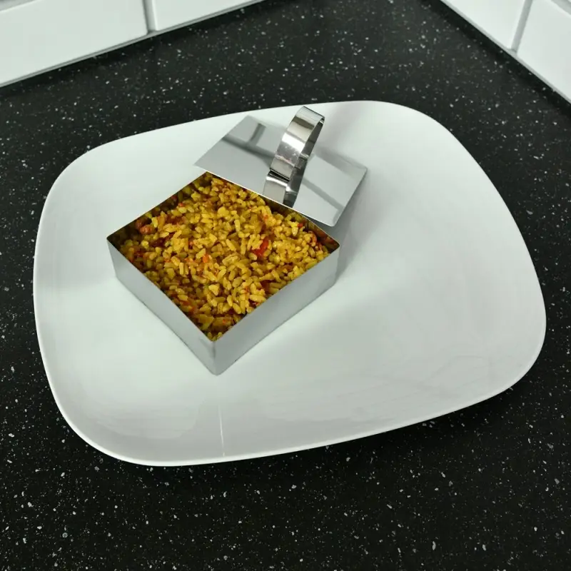 Кулинарная форма "Квадрат" с крышкой-прессом, 10х10х4см