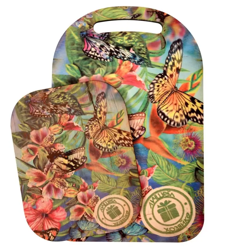 Доска разделочная Бабочки 2 предмета Доска разделочная Бабочки 2 предмета